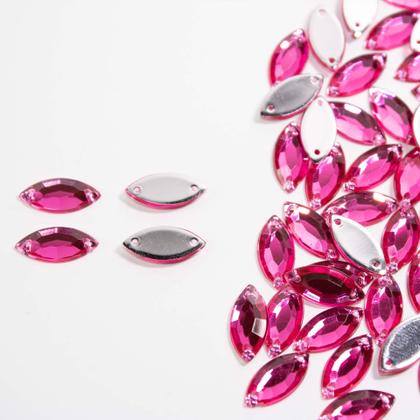 Imagem de CHATON PRIMEIRA LINHA NAVET 7X15 - PINK COM 250Ppçs