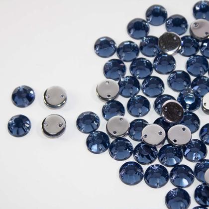 Imagem de Chaton primeira linha redondo 8mm -azul montana - 100uni