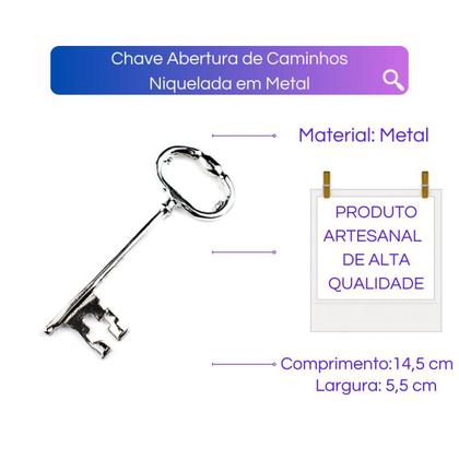 Imagem de Chave Abertura de Caminhos Niquelada 14,50 cm em Metal