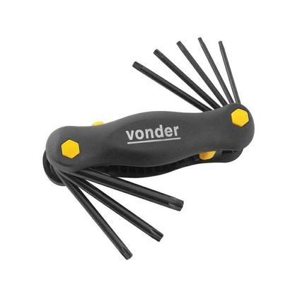 Imagem de Chave Allen Canivete Tork T9 a T40 08Pc 3573009040 - Vonder