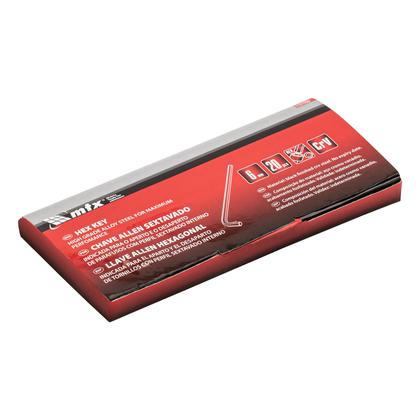 Imagem de Chave allen curta, fosfatizada, cromo vanadio, 6mm, 20 pcs // mtx