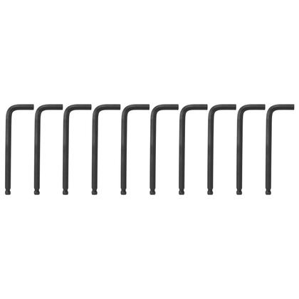 Imagem de Chave allen longa, fosfatizada, abaulada, cromo vanadio, 12mm, 10pcs // mtx