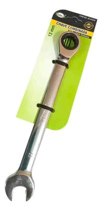 Imagem de Chave Boca Estrela Catraca Combinada 13mm Aço Cromo 1 Linha