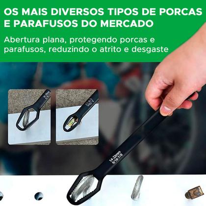 Imagem de Chave Boca Fixa Aço 8 A 22mm Universal Cabeça Dupla Torx Pto