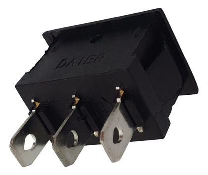 Imagem de Chave Botão Gangorra KCD1-102 6A 250V ON/OFF Verde - Kit 10 Peças