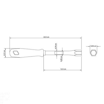 Imagem de Chave Canhão 6 Mm Tramontina Com Haste Tubular Tramontina
