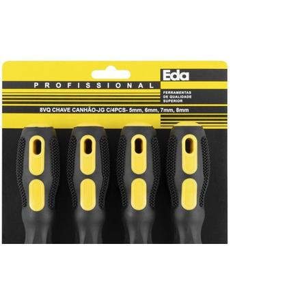 Imagem de Chave Canhao Jogo Eda 5Mm A 8Mm Com 4 Pecas - 8Vq