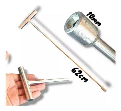 Imagem de Chave Canhão T 10mm Longa 62cm Agitador - Reforçada - 36545