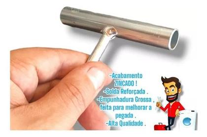 Imagem de Chave Canhão T 10mm Longa 62cm Agitador - Reforçada - 36545