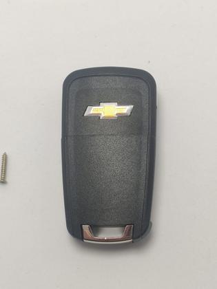 Imagem de Chave Canivete Ignição Contato Onix Cruze Spin Cobalt S10 Tracker 2012 2013 2014 2015 2016 2017 3 Botoes 433mhz Completa