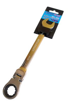 Imagem de Chave Catraca Combinada Boca 19mm Cabeça Móvel Aço Cromo Pró