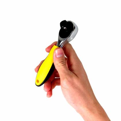 Imagem de Chave Catraca Encaixe 1/2", 3/8" Cabo Emborrachado Lugatools