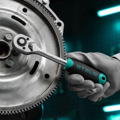 Imagem de Chave Catraca Reversível p/ Soquete 3/8" c/ 72 Dentes STELS 1402655