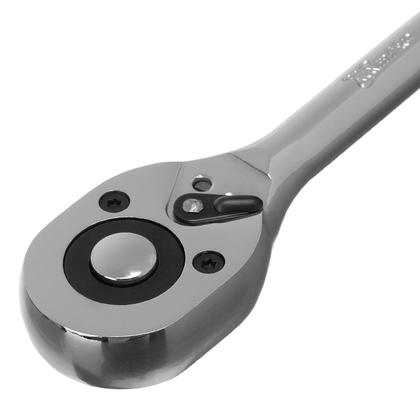 Imagem de Chave catraca, reversivel, para soquete, cromo vanadio, cromada, encaixe 1/2pol., 1pc // mtx