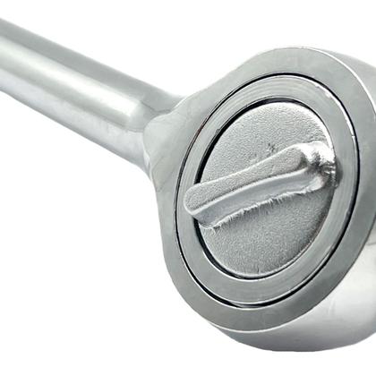 Imagem de Chave catraca, reversivel, para soquete, cromo vanadio, cromada, encaixe 3/4pol., 1pc // mtx