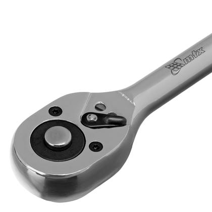 Imagem de Chave catraca, reversivel, para soquete, cromo vanadio, cromada, encaixe 3/8pol., 1pc // mtx