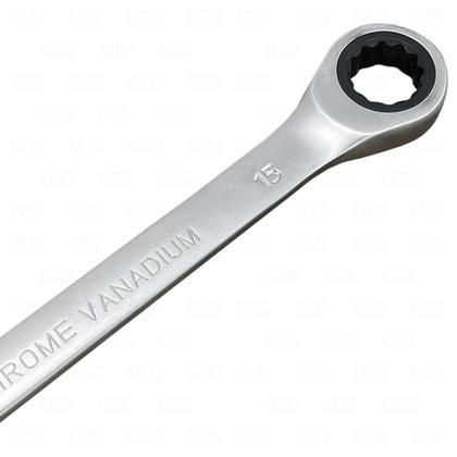 Imagem de Chave Catracada Combinada Boca Fixa Estrela Estriada 15 Mm