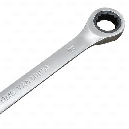 Imagem de Chave Catracada Combinada Boca Fixa Estrela Estriada 17 Mm