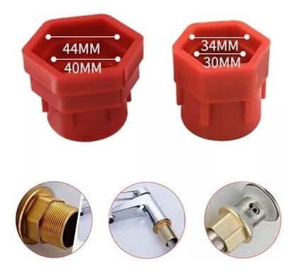 Imagem de Chave Com Funcionalidade 8 Em 1 Troca Torneiras Pias Instalar Rosquear Três Cabeças