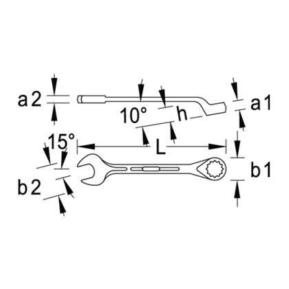Imagem de Chave Combinada 020-5/16' 1BE Gedore
