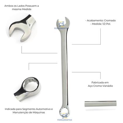 Imagem de Chave Combinada 1/2 Pol. - MAYLE CRESCENT 102505MY