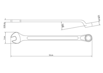 Imagem de Chave Combinada 1/2" Tramontina com Corpo Forjado em Aço Especial Cromado