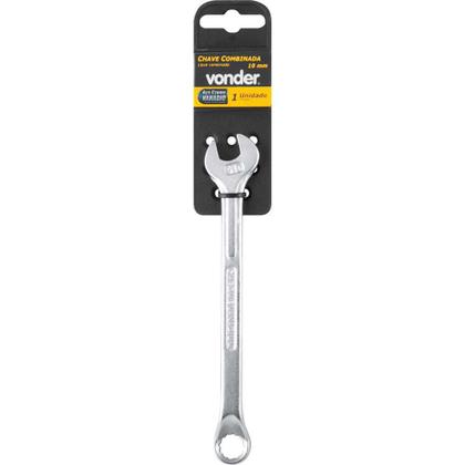 Imagem de Chave combinada 10 mm, aço cromo vanádio, encartelada, VONDER