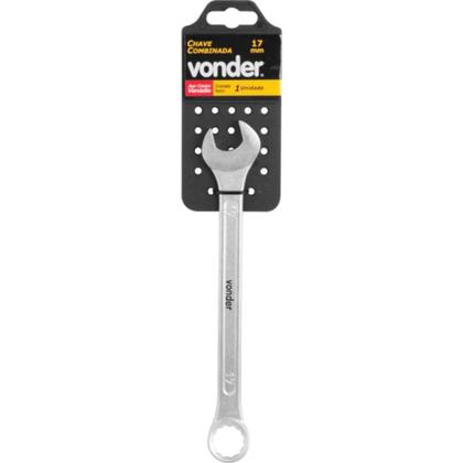 Imagem de Chave Combinada 17mm Aço Cromado Vanádio Reta - 3742170000 - VONDER