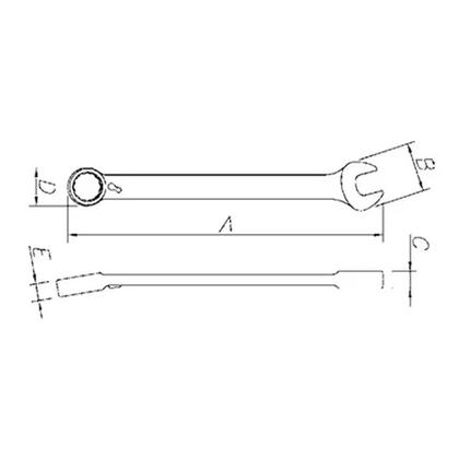 Imagem de Chave combinada 21,0mm com catraca reversível - 9621bt