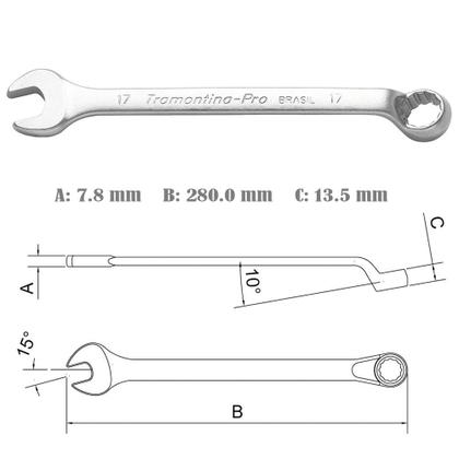 Imagem de Chave Combinada 22mm 44660122 TRAMONTINA PRO 