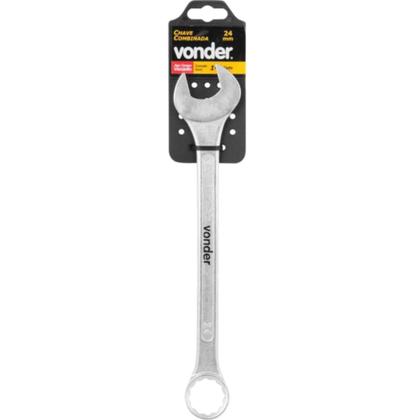 Imagem de Chave Combinada 24mm Aço Cromado Vanádio Reta - 3742240000 - VONDER