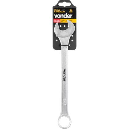 Imagem de Chave Combinada 24mm Reta Aço Cromo Vanádio - VONDER
