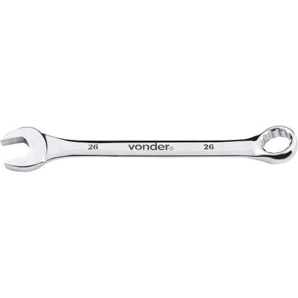 Imagem de Chave combinada 26mm cromo vanádio cromada cartela - Vonder