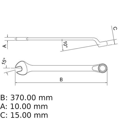 Imagem de Chave combinada 28 mm aço cromo vanádio
