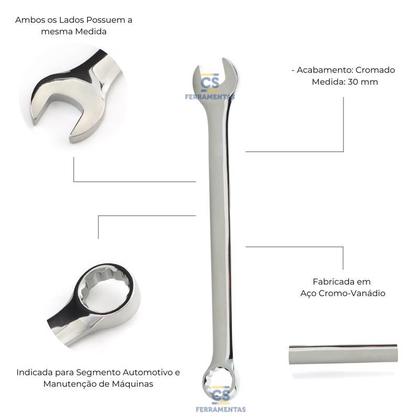 Imagem de Chave Combinada 30 mm - MAYLE CRESCENT-102026MY