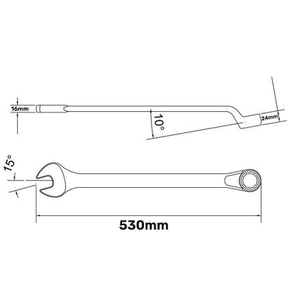 Imagem de Chave Combinada 46mm em Cromo Vanadium TRAMONTINA PRO