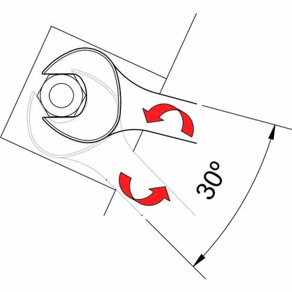 Imagem de Chave Combinada 46mm em Cromo Vanadium TRAMONTINA PRO