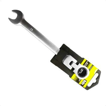 Imagem de Chave Combinada Catraca Cabeça Articulada 13mm Cromo Vanádio