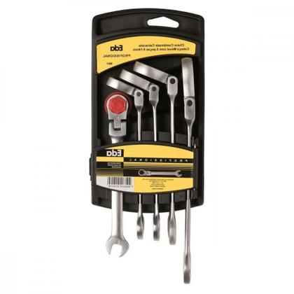 Imagem de Chave Combinada Catracada Eda Cabeca Movel Com 05 Pecas 9Ny