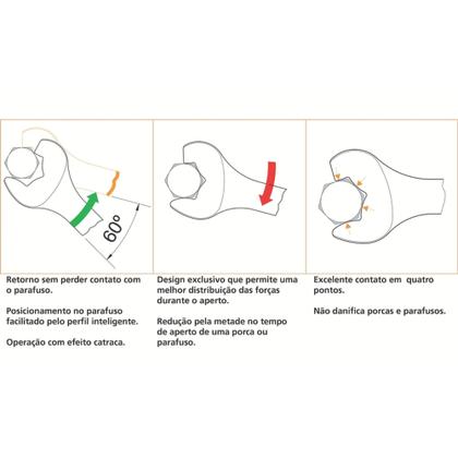 Imagem de Chave Combinada com Catraca 18 mm Tramontina PRO