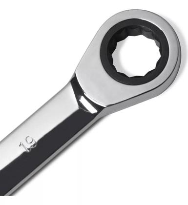Imagem de Chave Combinada Com Catraca 19mm Aço Cromado