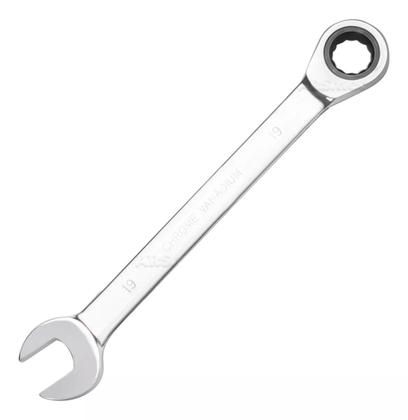 Imagem de Chave Combinada Com Catraca 19mm Aço Cromado