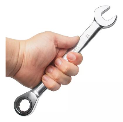 Imagem de Chave Combinada Com Catraca 19mm Aço Cromado