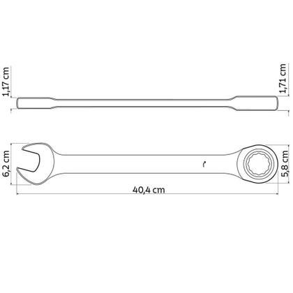 Imagem de Chave Combinada Com Catraca 30 Mm Tramontina Master Tramontina