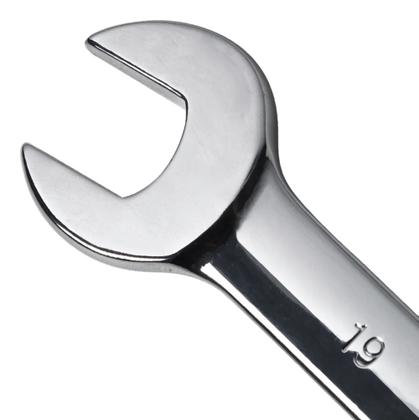 Imagem de Chave Combinada Com Catraca Boca Estrela 19mm 1 Linha Pró