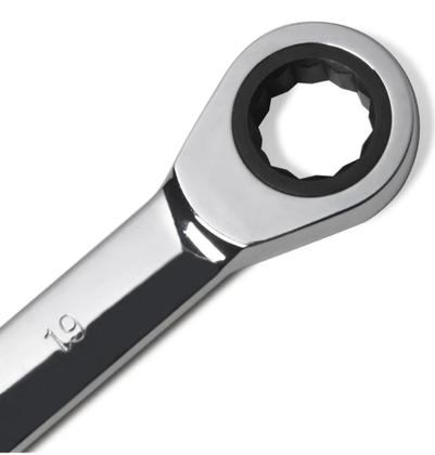 Imagem de Chave Combinada Com Catraca Boca Estrela 19mm 1 Linha Pró