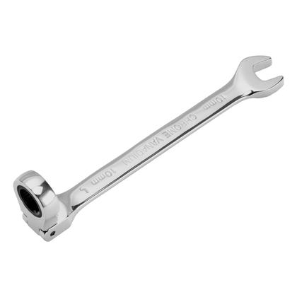 Imagem de Chave combinada com catraca, reversivel, cabeca movel, cromo vanadio, 10mm, 1pc // mtx