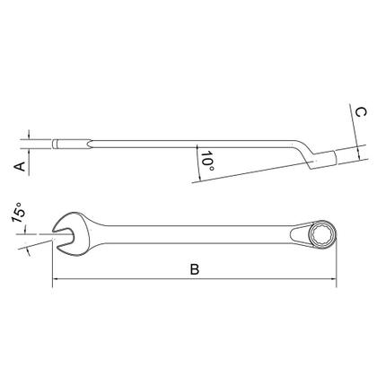 Imagem de Chave combinada cv 08mm 44660/108
