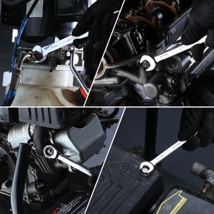 Imagem de Chave combinada de catraca WORKPRO 19 mm CR-V Metric