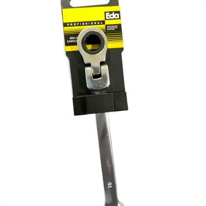 Imagem de Chave Combinada Eda Catracada Articulada Cromo Vanadio 10Mm - 9Sb